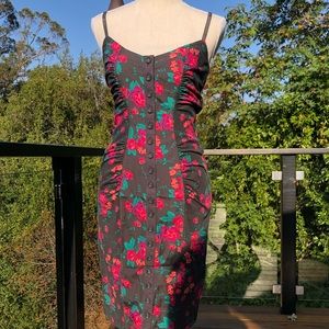 Betsey Johnson floral print sheath dress sz P